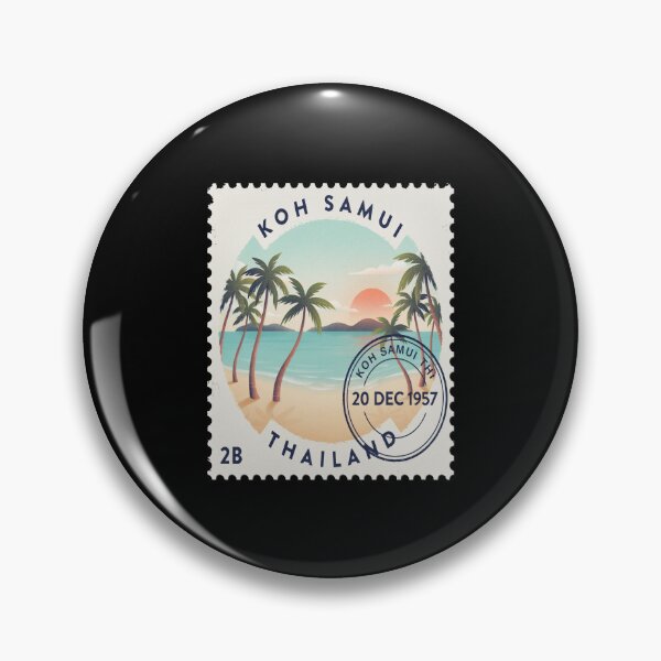 Item preview, Koh Samui Thailand Coastal Postage Stamp Travel Sticker designed and sold by stickercuffs.
