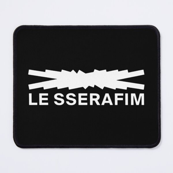 Item preview, LE SSERAFIM Classic White Minimalist Logo K-Pop Fan Merchandise designed and sold by moamaxshop.