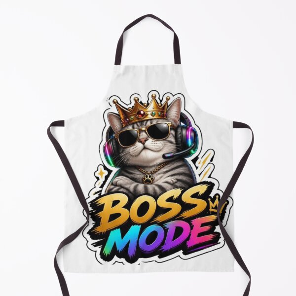 Item preview, Boss Mode Kitty Gaming Sticker designed and sold by Stylestickers55.