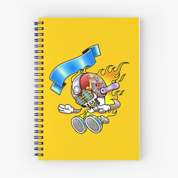 Item preview, Cool Flame Racing Skull Cartoon Character designed and sold by Lexkon Liu's art.