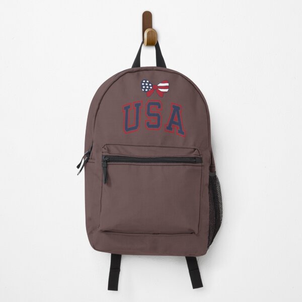 Item preview, USA Patriotic Bow & Varsity Lettering Design – American Flag Coquette Style Graphic for Fourth of July designed and sold by OmCollections.
