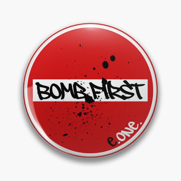Item preview, Bomb First — No Entry Graffiti Sign designed and sold by ENDTOENDSTORE.