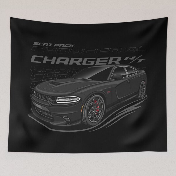 Item preview, Charger R/T Scat Pack 2018 (Pitch Black) designed and sold by JioojiProject.