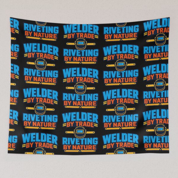 Item preview, Welder By Trade Riveting By Nature Welding Humor Design designed and sold by TeeTimeTreasure.