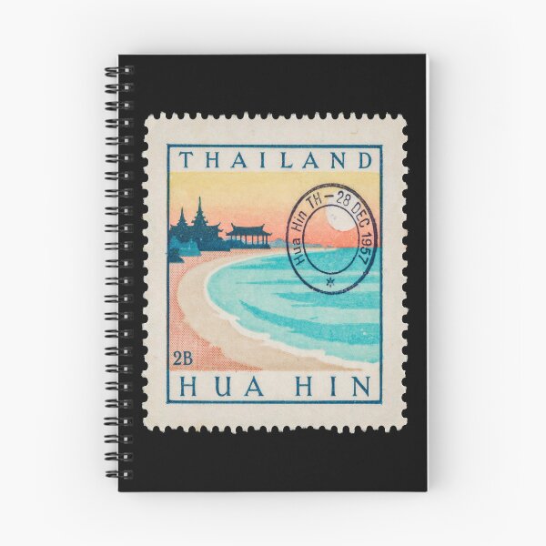 Item preview, Hua Hin Thailand Coastal Postage Stamp Travel Sticker designed and sold by stickercuffs.