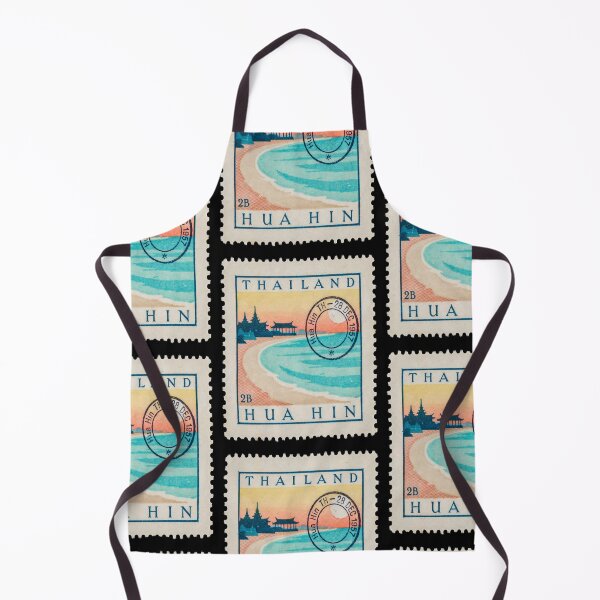 Item preview, Hua Hin Thailand Coastal Postage Stamp Travel Sticker designed and sold by stickercuffs.
