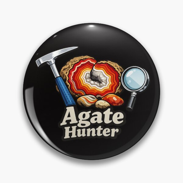 Item preview, Agate Hunter Rockhounding Design for Rock Collectors and Geology Enthusiasts designed and sold by Tadeusz1.