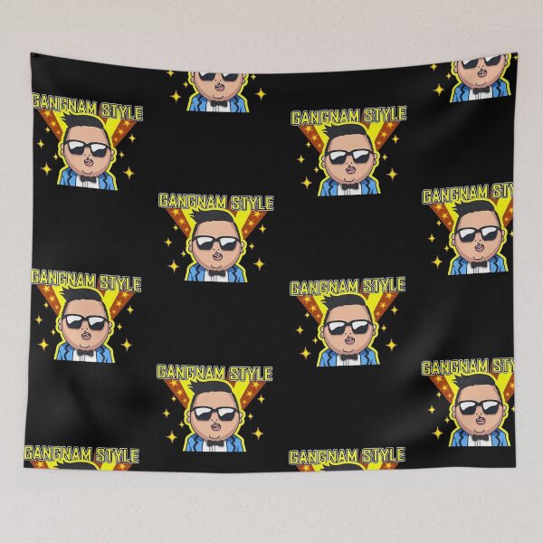 Item preview, PSY Gangnam Style Cute Chibi Retro Cartoon Fan Art designed and sold by moamaxshop.