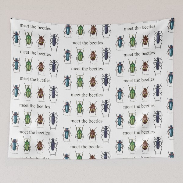 Item preview, Meet the Beetles – Vintage Scientific Insect Illustration with Latin Names designed and sold by RaresS.