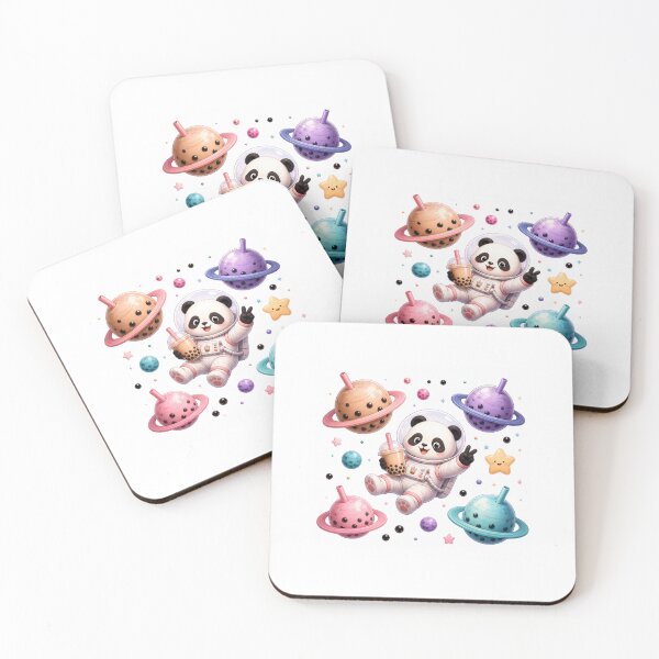 Item preview, Panda Astronaut in Bubble Tea Galaxy designed and sold by QuirkNest Studio .