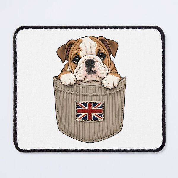 Item preview, Cute British Bulldog Pocket Pal designed and sold by puredevn.