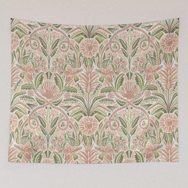 Item preview, Warm Ivory Coastal Shell Botanical Symmetry designed and sold by RenattaZare.
