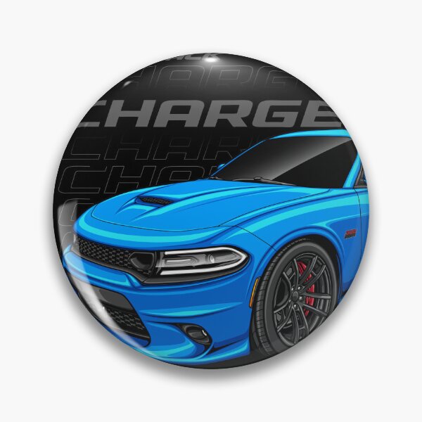 Item preview, Charger R/T Scat Pack 2018 (Frostbite Blue) designed and sold by JioojiProject.