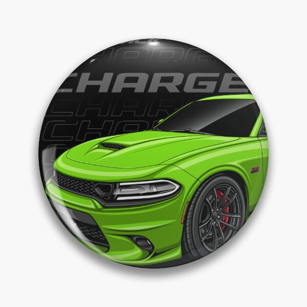 Item preview, Charger R/T Scat Pack 2018 (Lime Green) designed and sold by JioojiProject.