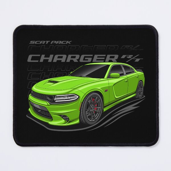Item preview, Charger R/T Scat Pack 2018 (Lime Green) designed and sold by JioojiProject.