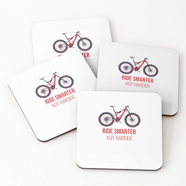 Item preview, Ride Smarter Not Harder with mountain bike logo designed and sold by FigTreeFactory.