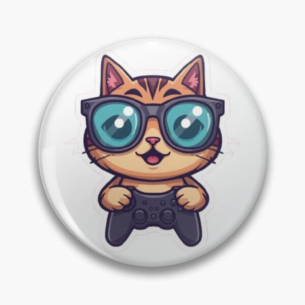Item preview, Meowster Gamer Funny Sticker designed and sold by Stylestickers55.