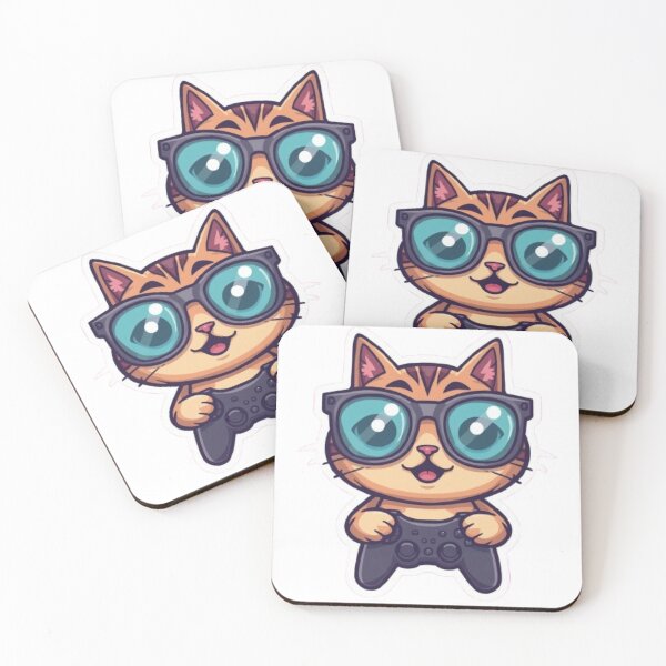 Item preview, Meowster Gamer Funny Sticker designed and sold by Stylestickers55.
