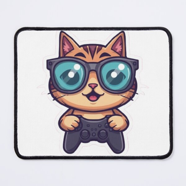 Item preview, Meowster Gamer Funny Sticker designed and sold by Stylestickers55.