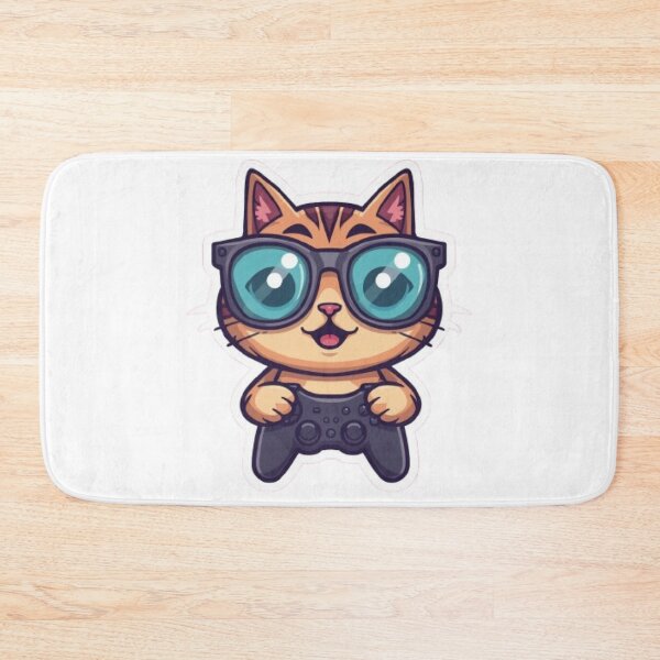 Item preview, Meowster Gamer Funny Sticker designed and sold by Stylestickers55.