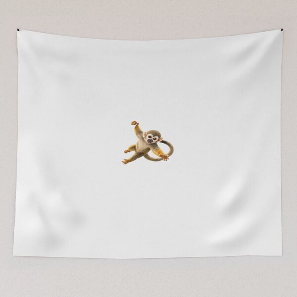 Item preview, Playful Baby Squirrel Monkey Swinging Through the Jungle designed and sold by Artisan Finds Online.