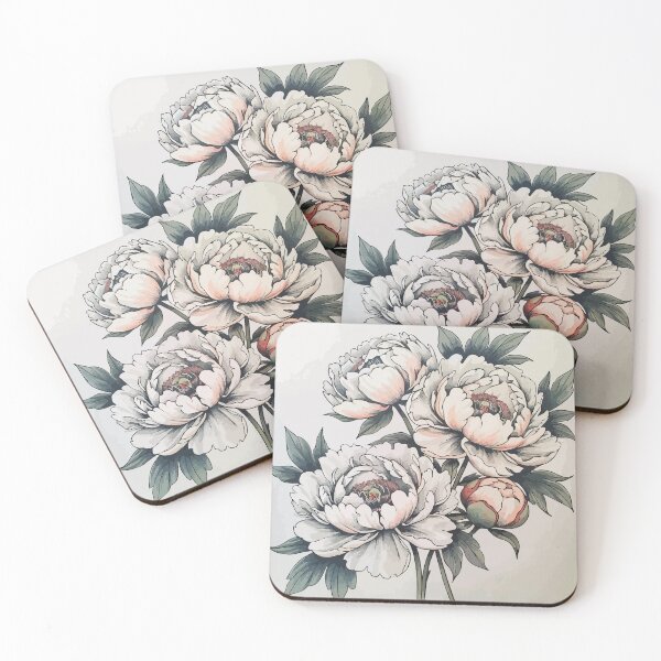 Item preview, Peonies vintage pattern designed and sold by Grypis.