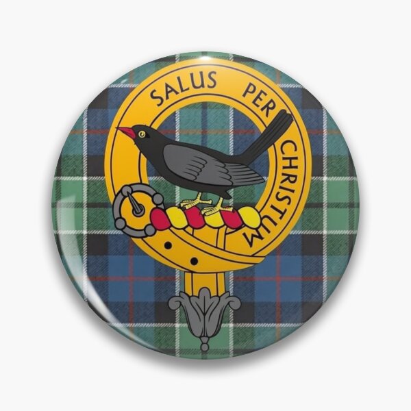 Artikelvorschau, Abernethy Crest und Leslie Hunting Tartan entworfen und verkauft von Kirrindy Designs.