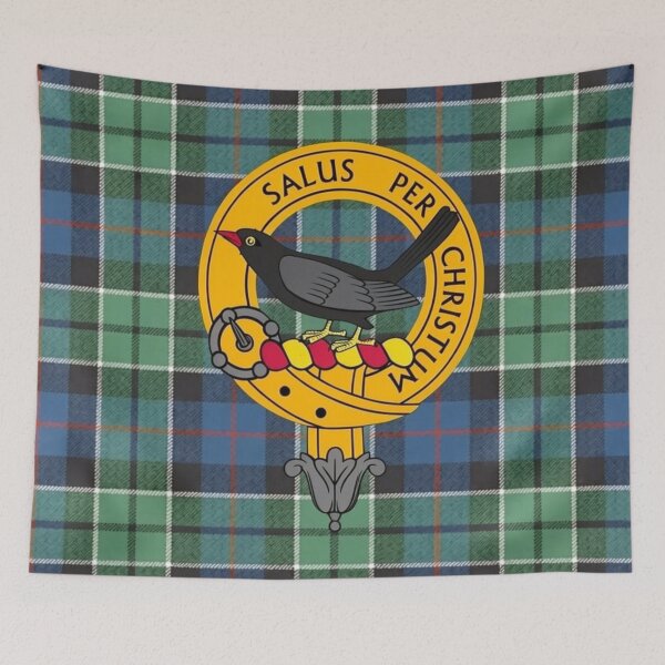 Item preview, Abernethy Crest and Leslie Hunting Tartan designed and sold by Kirrindy Designs.
