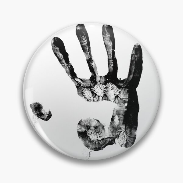 Item preview, Black Handprint Ink Texture Isolated on White Background designed and sold by kkdesign2527.