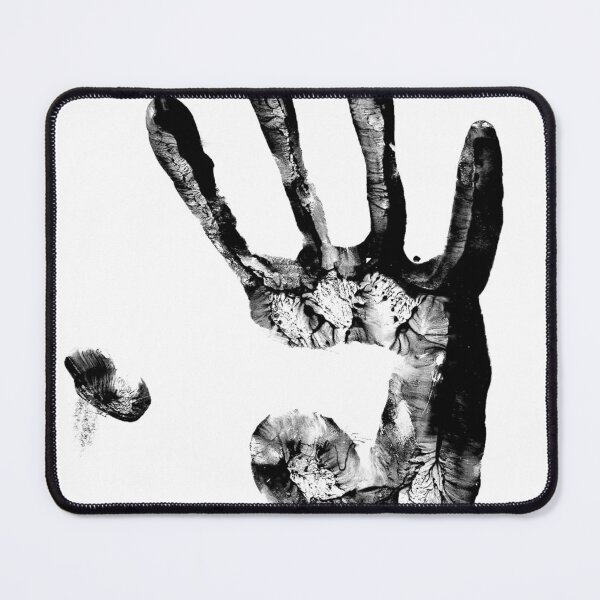 Item preview, Black Handprint Ink Texture Isolated on White Background designed and sold by kkdesign2527.
