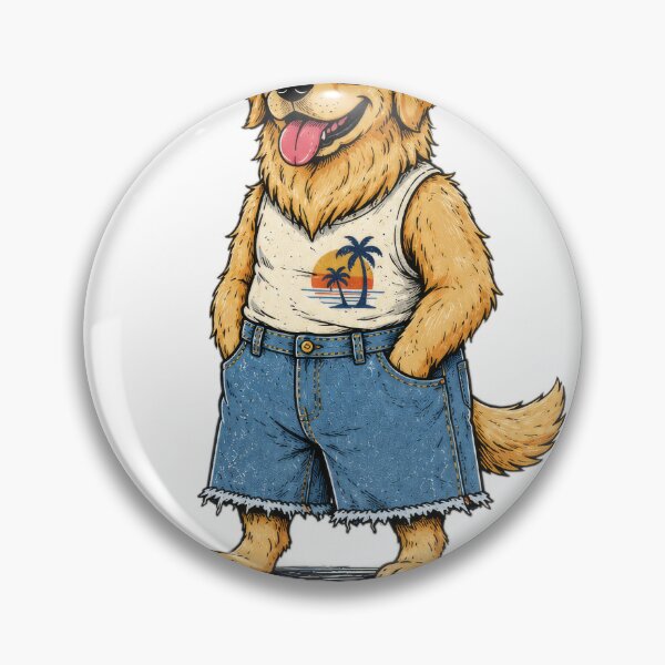 Item preview, Jorts Season Certified Jorts Fan Golden Retriever Dog designed and sold by MayaDelaye.