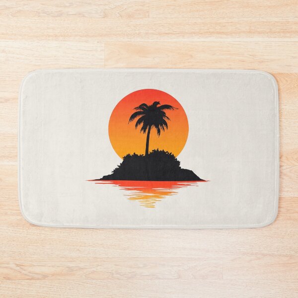 Artikelvorschau, Tropical Island Sunset Gift for Him Serene Palm Tree entworfen und verkauft von PixelQ.