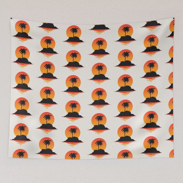 Item preview, Tropical Island Sunset Gift for Him Serene Palm Tree designed and sold by PixelQ.