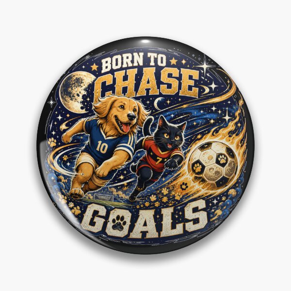 Item preview, Born To Chase Goals Soccer Pets designed and sold by MoonStitch.