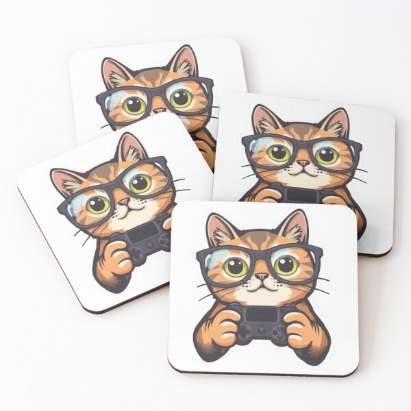 Item preview, Meowster Gamer Funny Sticker designed and sold by Stylestickers55.