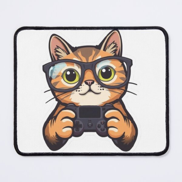 Item preview, Meowster Gamer Funny Sticker designed and sold by Stylestickers55.