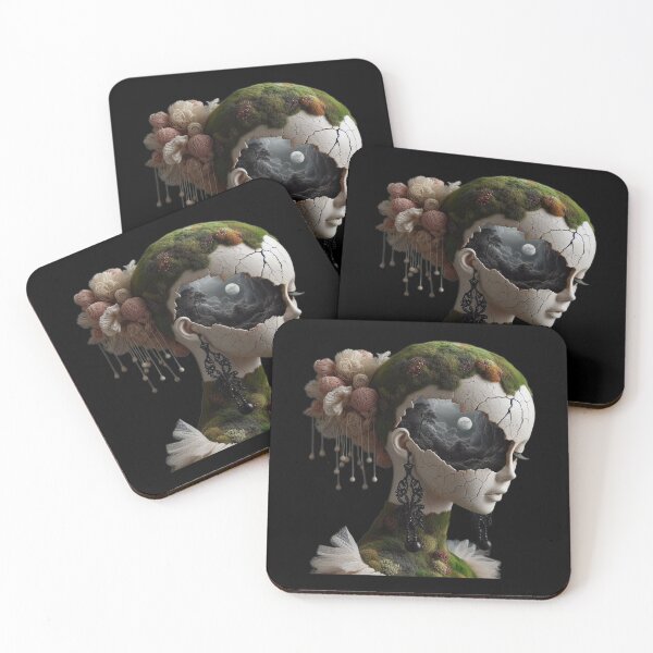 Item preview, Nature's Decay – Cracked Moss Doll and Midnight Moon designed and sold by LujziWorld.