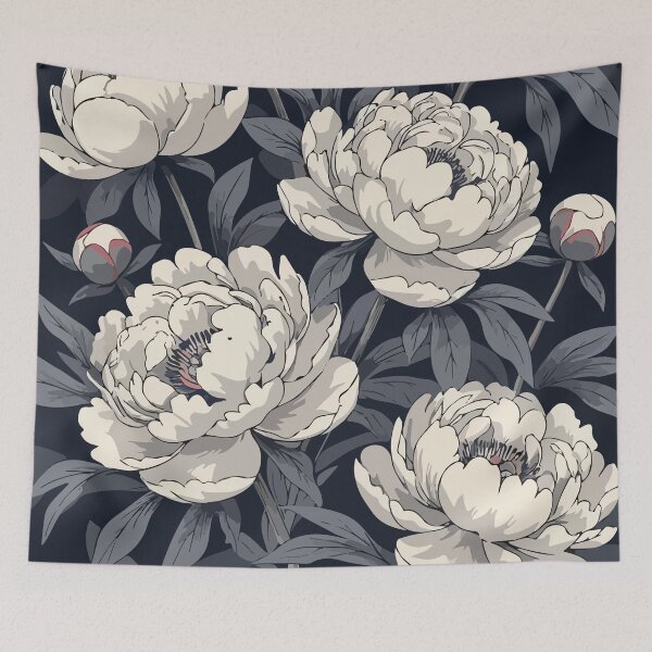 Item preview, Peonies vintage pattern designed and sold by Grypis.