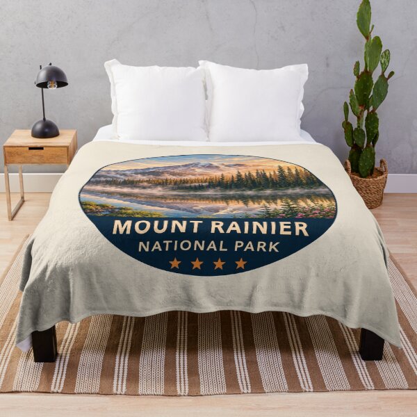 Item preview, Mount Rainier National Park Retro Design designed and sold by Gideon Emmerich.