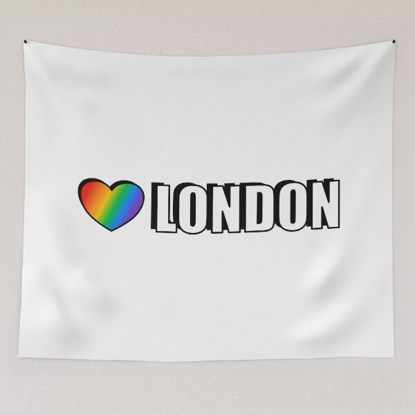 Item preview, I love London Rainbow Heart designed and sold by Inspirationmotivation.