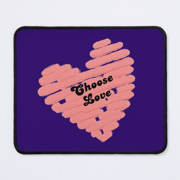 Item preview, Choose Love – Hand Painted Pink Heart Typography | Romantic Valentine's Day Design designed and sold by VariusDesigns.