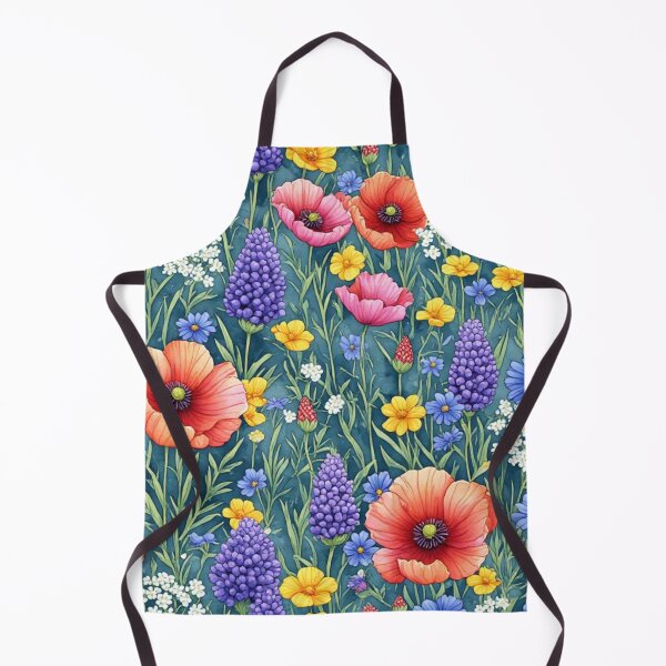 Item preview, Vibrant Wildflower Meadow Blue Seamless Pattern designed and sold by dcohea.