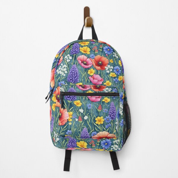 Item preview, Vibrant Wildflower Meadow Blue Seamless Pattern designed and sold by dcohea.