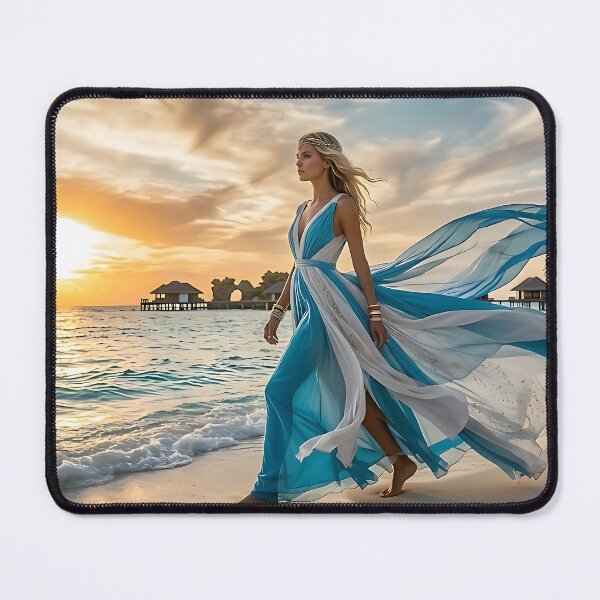 Item preview, Ethereal Blonde Model in Maldives Sunset Couture designed and sold by ToxicInkArt.