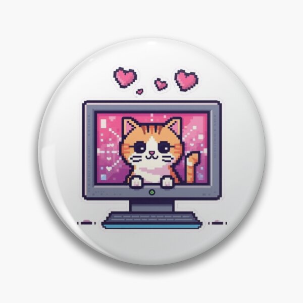 Item preview, Cat.exe Running Gaming Sticker designed and sold by Stylestickers55.