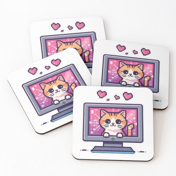 Item preview, Cat.exe Running Gaming Sticker designed and sold by Stylestickers55.