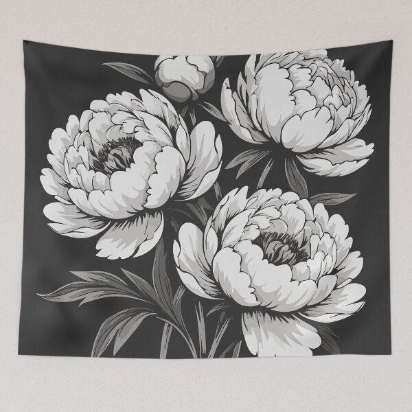 Item preview, Peonies vintage pattern designed and sold by Grypis.