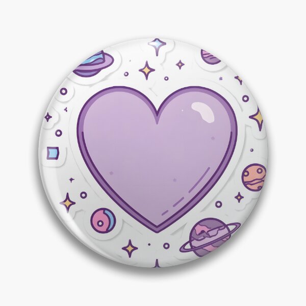 Item preview, Purple Galaxy Heart Sticker | Cute Space Aesthetic Planet Love Design designed and sold by dreamz-world.