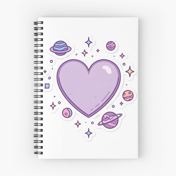 Item preview, Purple Galaxy Heart Sticker | Cute Space Aesthetic Planet Love Design designed and sold by dreamz-world.