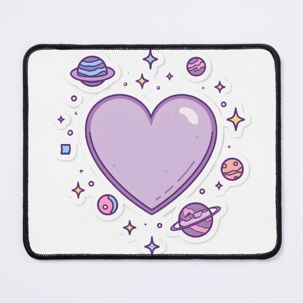 Item preview, Purple Galaxy Heart Sticker | Cute Space Aesthetic Planet Love Design designed and sold by dreamz-world.